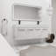 Meuble-lavabo double 60 po avec plateau en résine