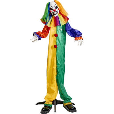 65''Animated Floor Standing Halloween Clown