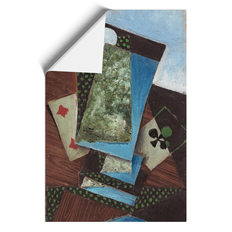 Playing Cards by Juan Gris - No Frame Painting, 59cm H x 42cm W x 0.1cm D