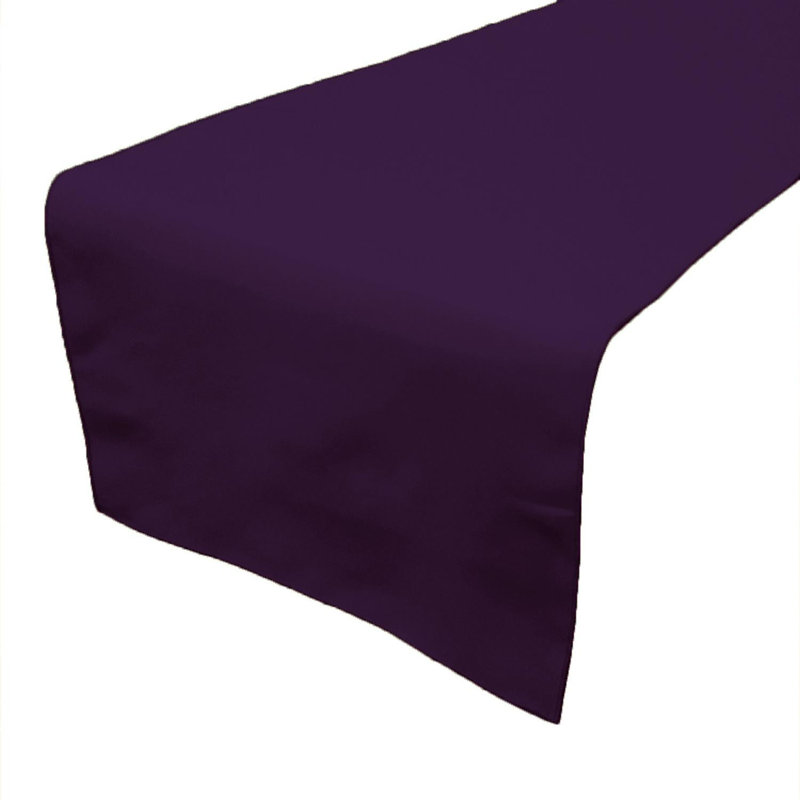 Ollig Rectangle Polyester Table Runnner, 60" x 24" , Plum