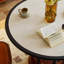 Table ronde en pierre naturelle exquise - 43,3 pouces