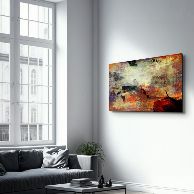 Lekeya Elegant Tempered Glass Wall Art Painting, 13.8 x 21.7 inches | 100% Tempered Glass, Thickness: 0.16 inches | UV Printed for Vibrant Colors | Perfect for Home Decor, Living Room, & Office Spaces
