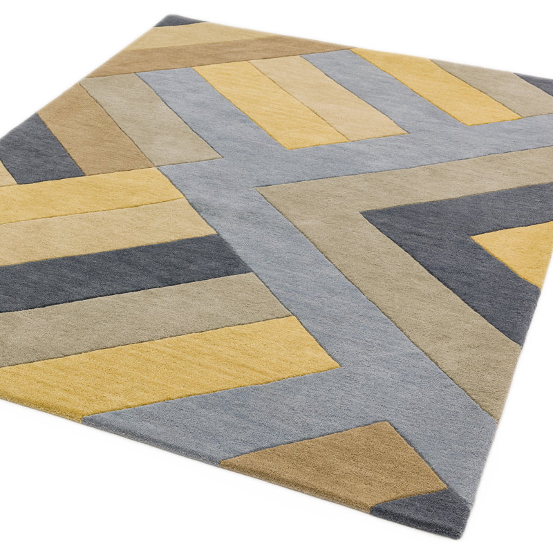 Simeon Abstract Wool Hand Tufted Area Rug, Rectangle 200 x 290cm