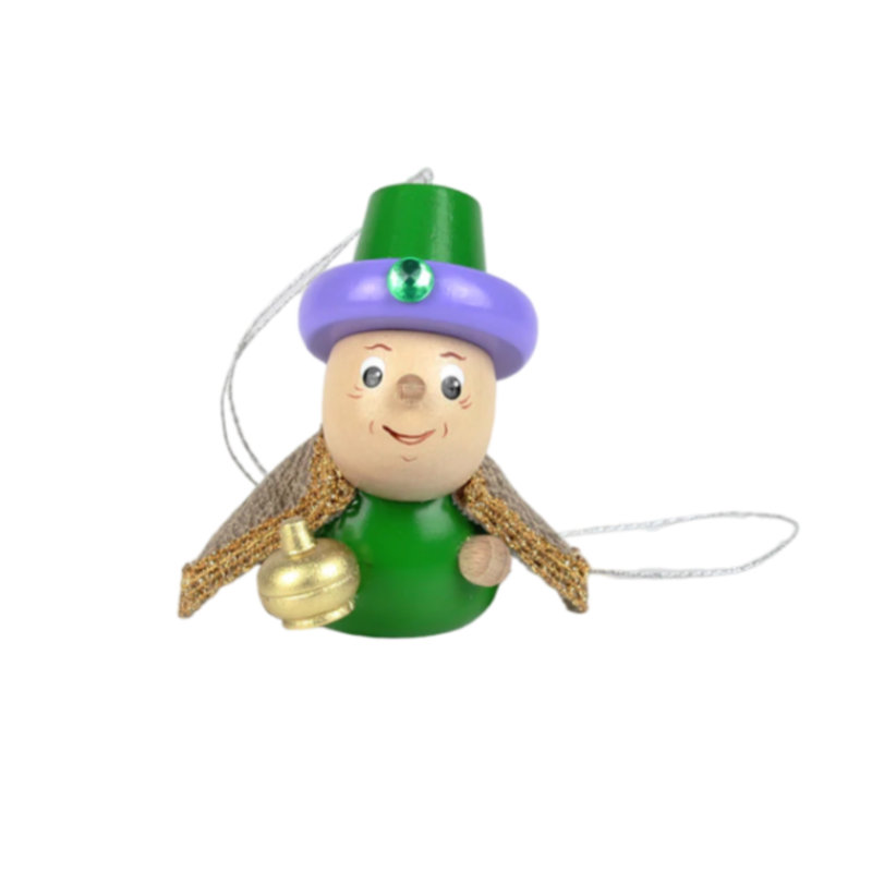 Jondrea 3'' Wood Hanging Figurine Ornament