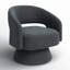 Fauteuil d'appoint pivotant Bhupendra-1821670893