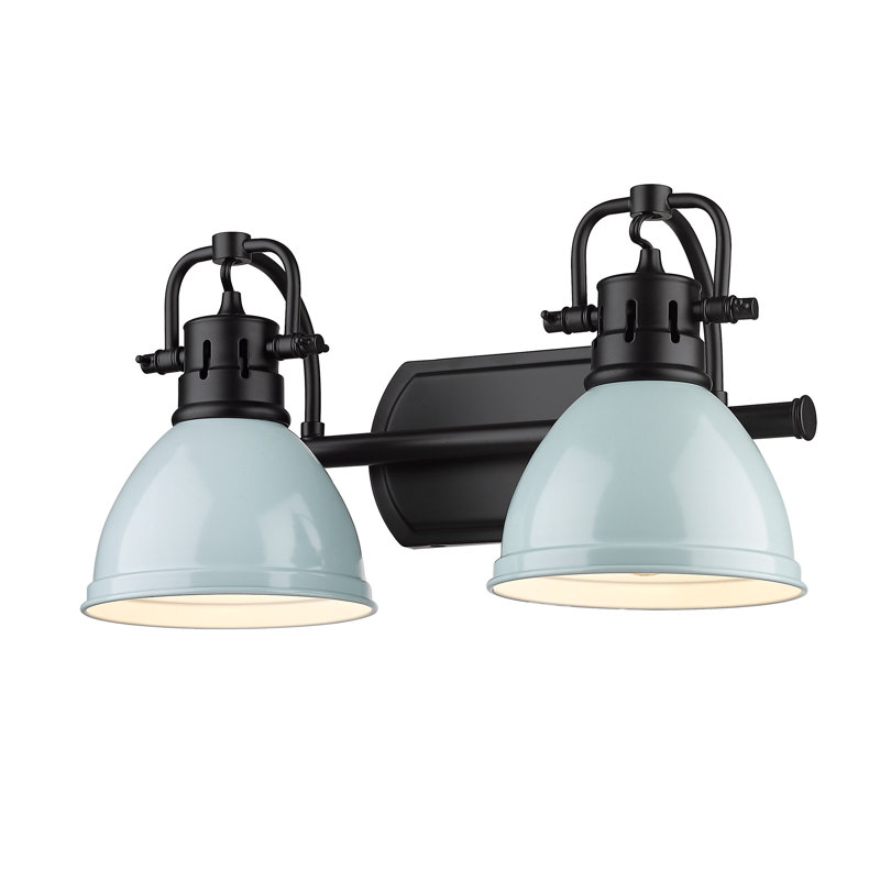 Lyndee 2 - Light Dimmable Vanity Light, Seafoam, Matte Black