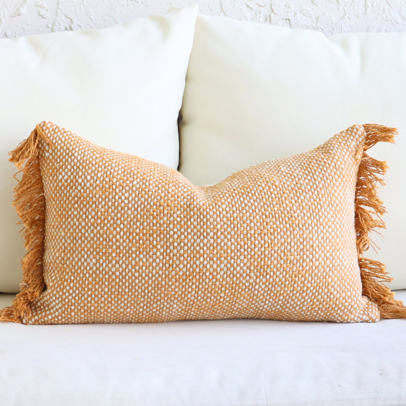 Cotton Pillow Cover, Yellow