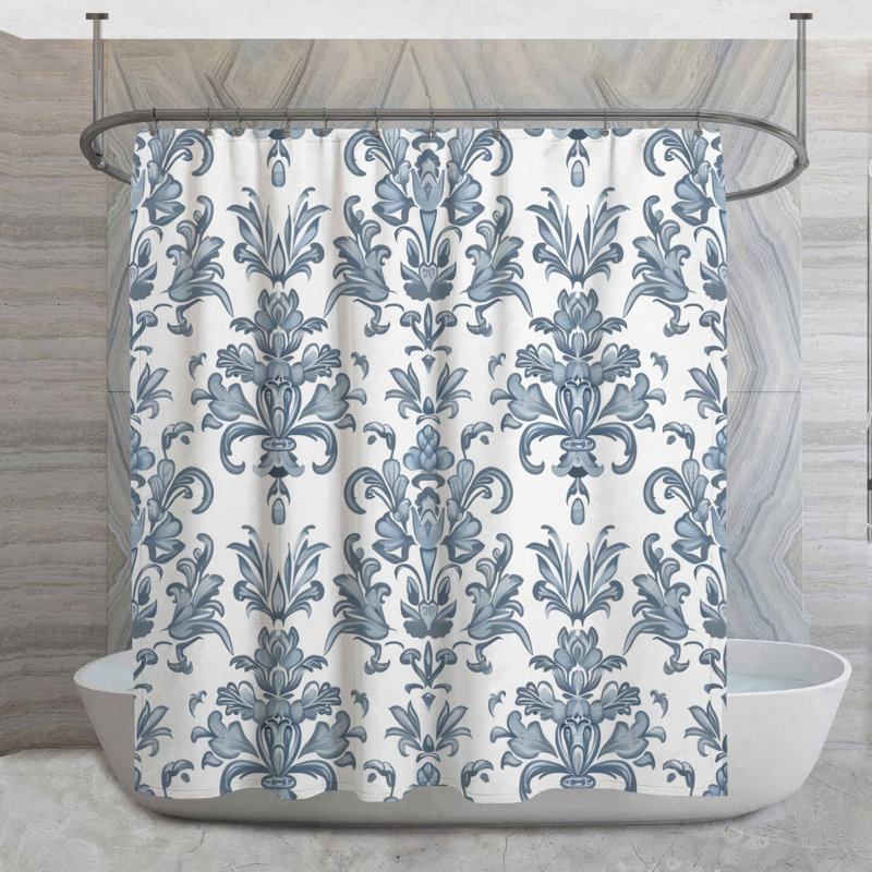 Rideau de douche Ornate, H 73 po x l 70 po