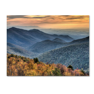 « shenandoah automne » par pierre leclerc,, reproduction de photo sur toile tendue encadrée