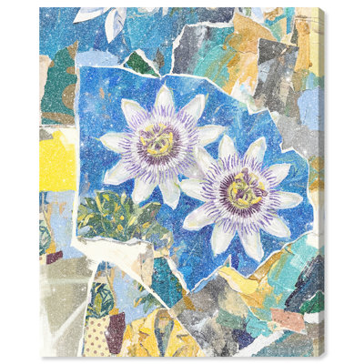 Blue Spring Floral & Botanical Canvas Print by Oliver Gal, Black Frame, 16 x 20