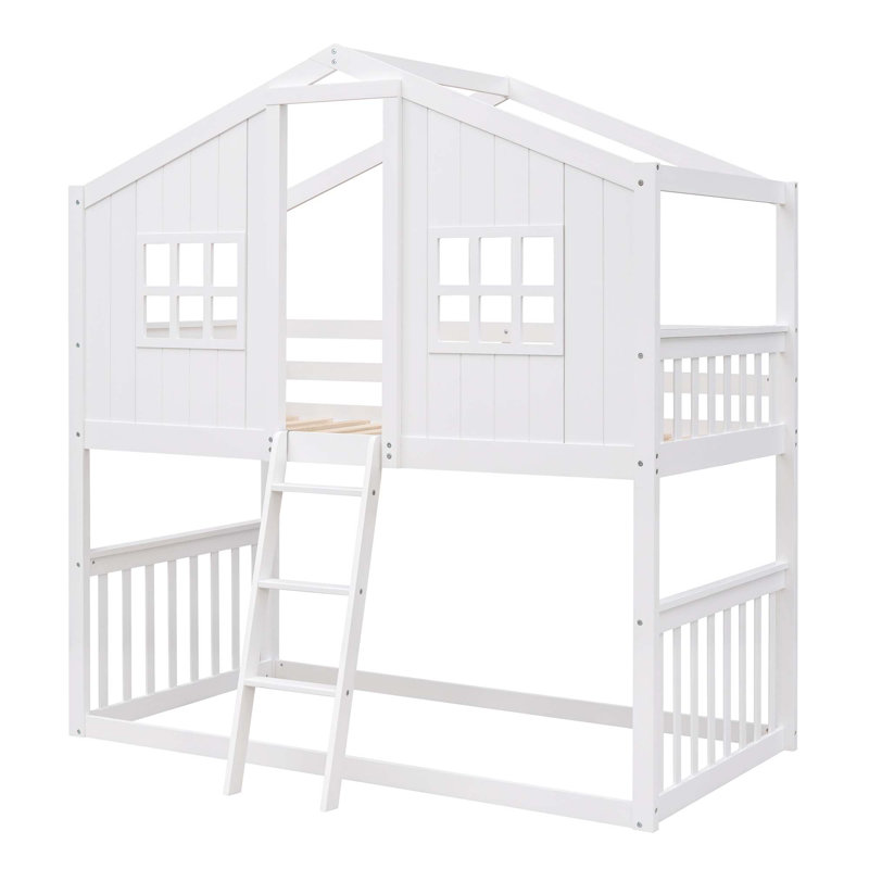 Lit plateforme Gerlinde, Blanc