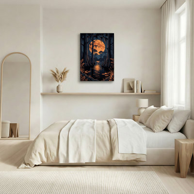 Moonlit Swamp, reproduction d'art sur toile, ensemble de 1