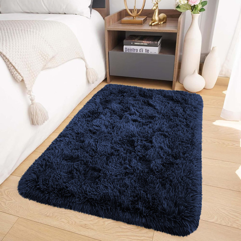 Tapis intérieur / extérieur moelleux Niliyah, Rectangle 2 pi x 3 pi