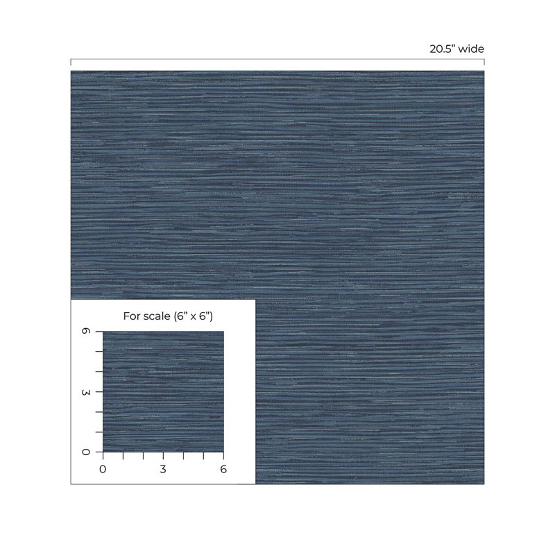 Rouleau de papier peint adhésif L 18 pi x l 20,5 po, Bleu marine / argent métallique