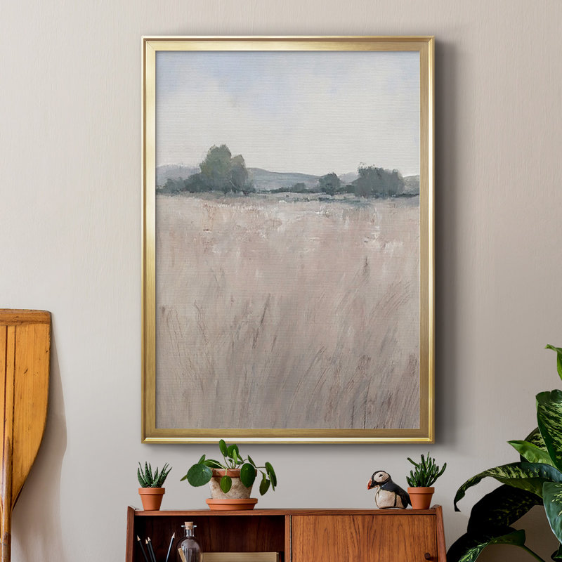 «Place & Time II», reproduction encadrée de qualité supérieure - prête à être accrochée, Or, H 42,5 po x l 30,5 po x P 1 po
