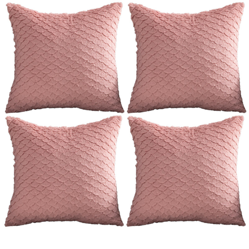  Housse de coussin 18 po, Rose