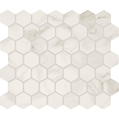 Daltile Perpetuo 1.5" Glazed Ceramic Hexagon Wall Mosaic  (12 PCS Per Carton) (9.72 SQFT Per Carton)