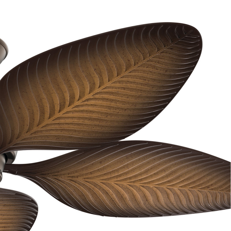Ventilateur de plafond standard à 5 pales 56 po Nani, Bronze satiné naturel
