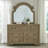 Colchester King Upholstered Bed, Dresser & Mirror Bedroom Set - Brown-100964897-104946479