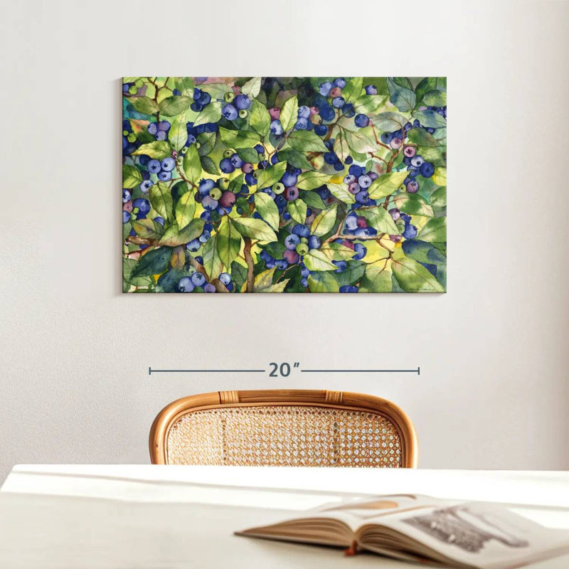 Yarlin Forest Blueberries, 16" H x 24" W