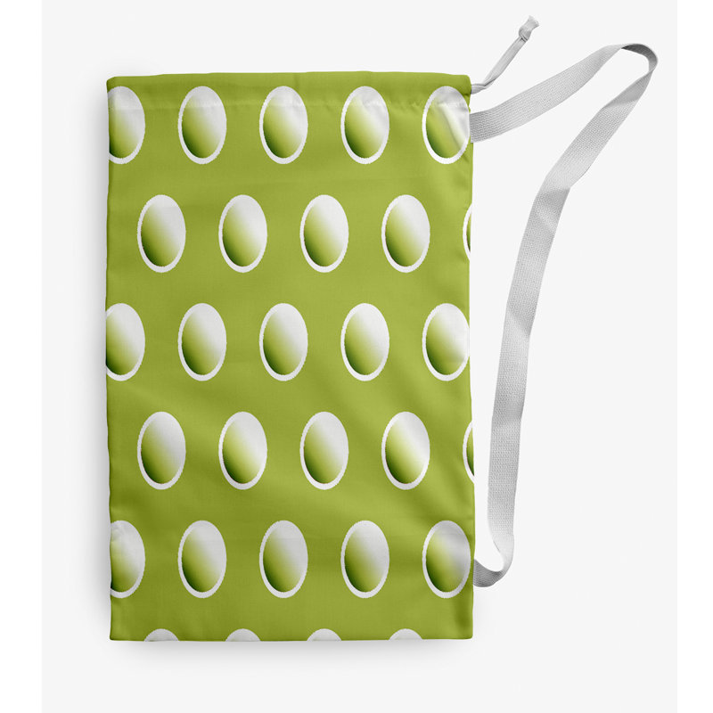 Fabric Laundry Bag with Handles, Small (29" H x 18" W), Green