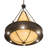 Obsidian 12 - Light Oil Rubbed Bronze Unique/Statement Pendant