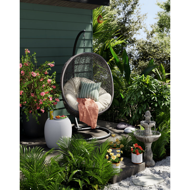 Balancelle d'extérieur avec support Modway Hide, Gris/beige