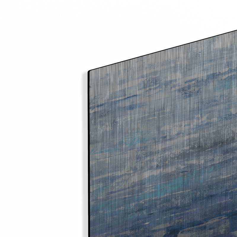  «Islandais» par Silvia Vassileva, art mural en métal, 24 po x 24 po, H 24 po x l 24 po