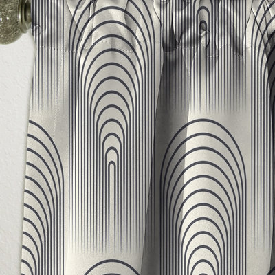Panneau de rideau occultant rétro Mid-Century