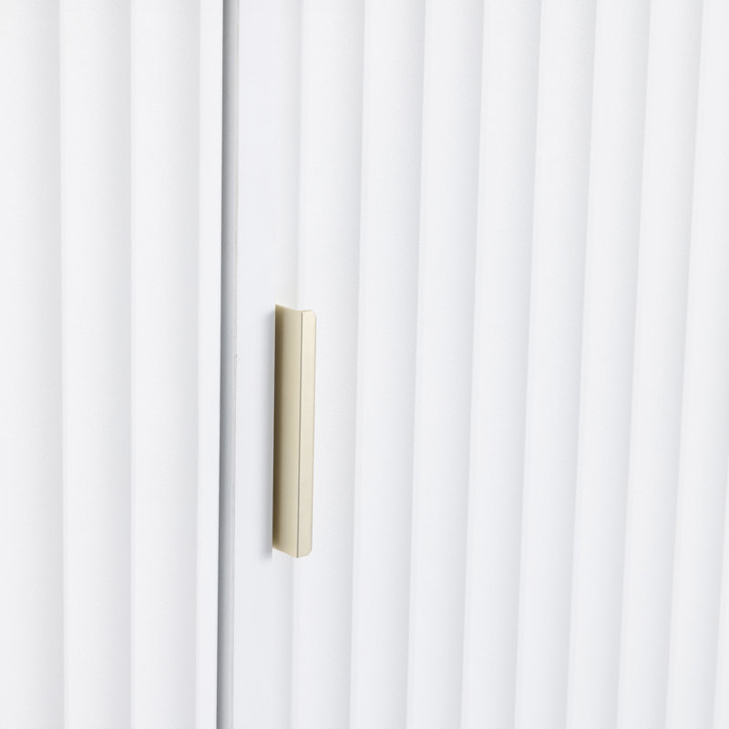 Temeeka 3 Door Manufactured Wood Wardrobe, Gold Effect Feet