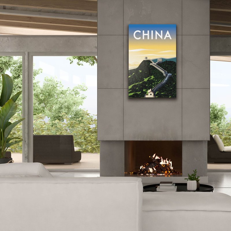 "Epic Graffiti" China "par Omar Escalante, art mural sur toile, H 40 po x l 26 po