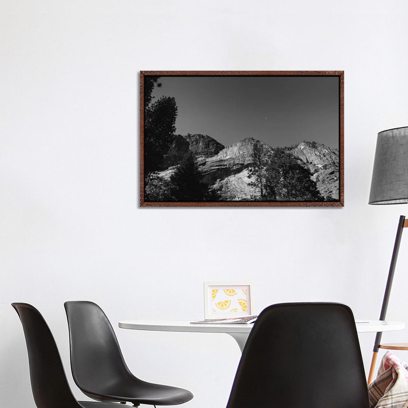 Yosemite Moon by Bethany Young - Print on Canvas, Classic Brown Wood Framed, 66.04cm H x 101.6cm W x 3.81cm D