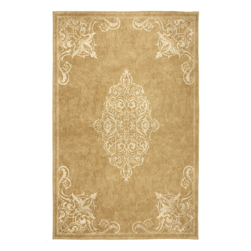 Geometric Digitally Printed 100% Polyester Area Rug, Rectangle 120 x 170 cm