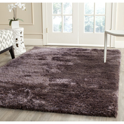 Delane Handmade Tufted Lavender Area Rug