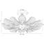 Francesca 12 - Light Semi Flush Mount