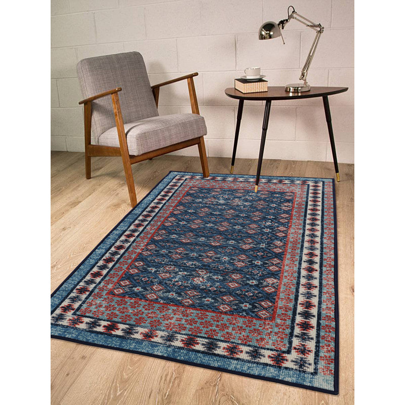 Tapis bleu forêt, Rectangle 3 pi x 5 pi