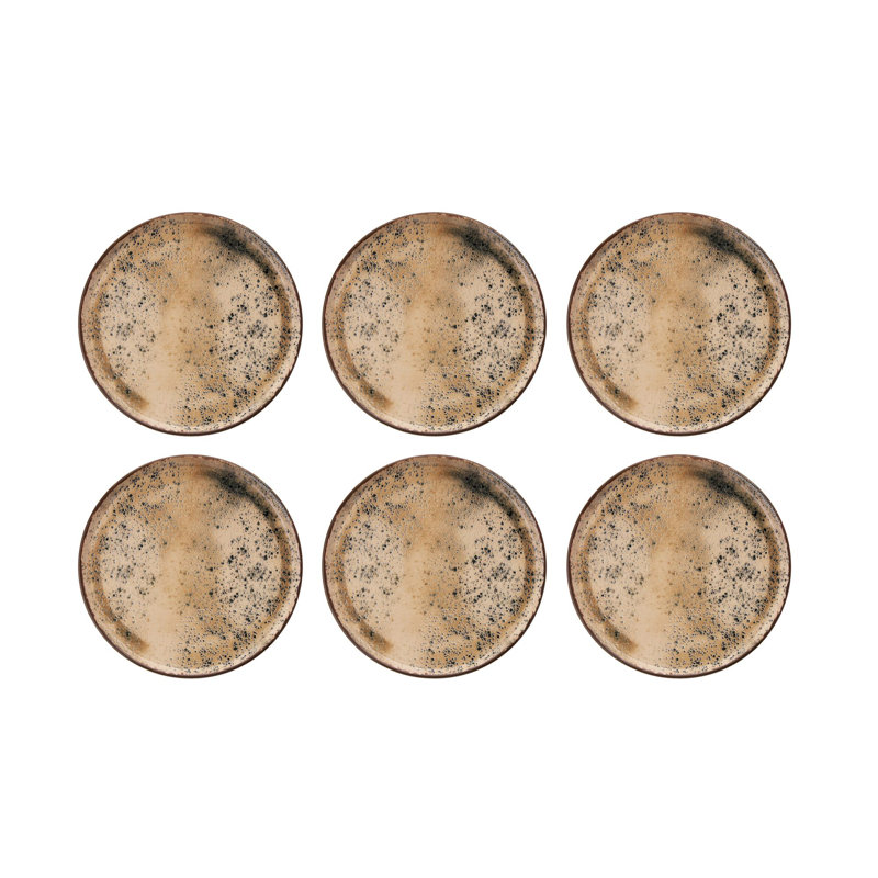 Ensemble d'assiettes à dessert (6 pièces)