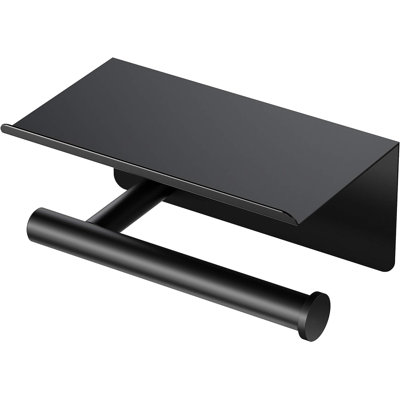 Porte-papier hygiénique Esposito 1420MX Latitude II avec tablette mobile, en acier inoxydable, fabriqué à la main, montage facile