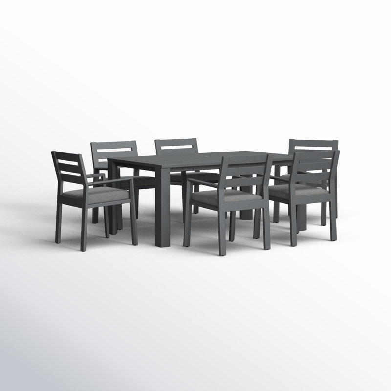 Greyson Aluminum Rectangular 6 - Person 68'' L Dining Set