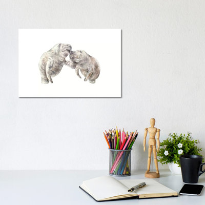 Manatees by Wandering Laur - Wrapped Canvas Painting