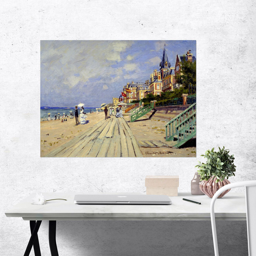 Wandbild Trouville Beach von Claude Monet