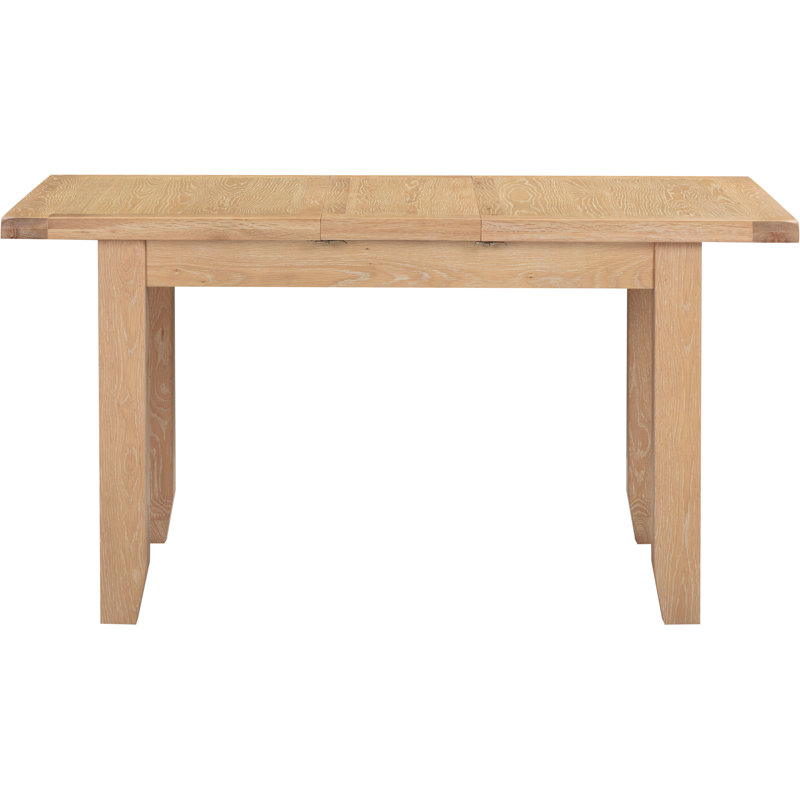 Windsor Extendable Oak Top Dining Table, Brown
