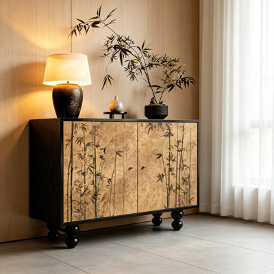 Armoire de rangement pour hall d'entrée en bois massif