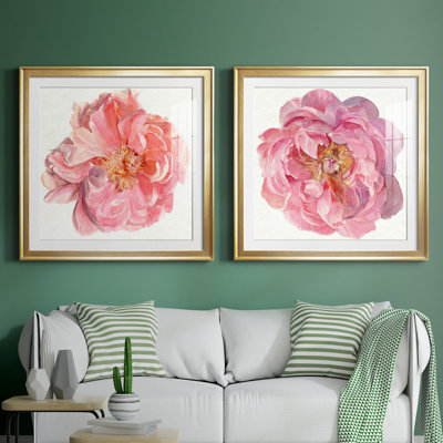 " Blossomed Peony I " 2 - Pieces