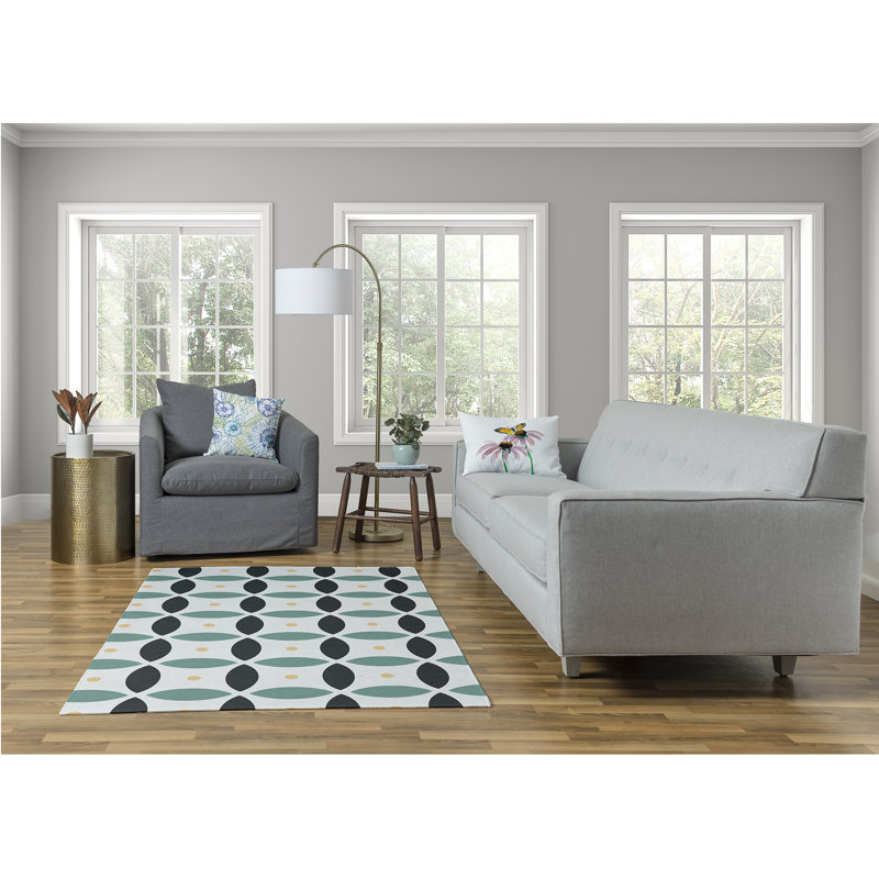 Cylvia Chenille Geometric Indoor Rug, Rectangle 4' x 6'