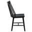 Chaise d'appoint en bois massif Carlos (ensemble de 2)-205963550