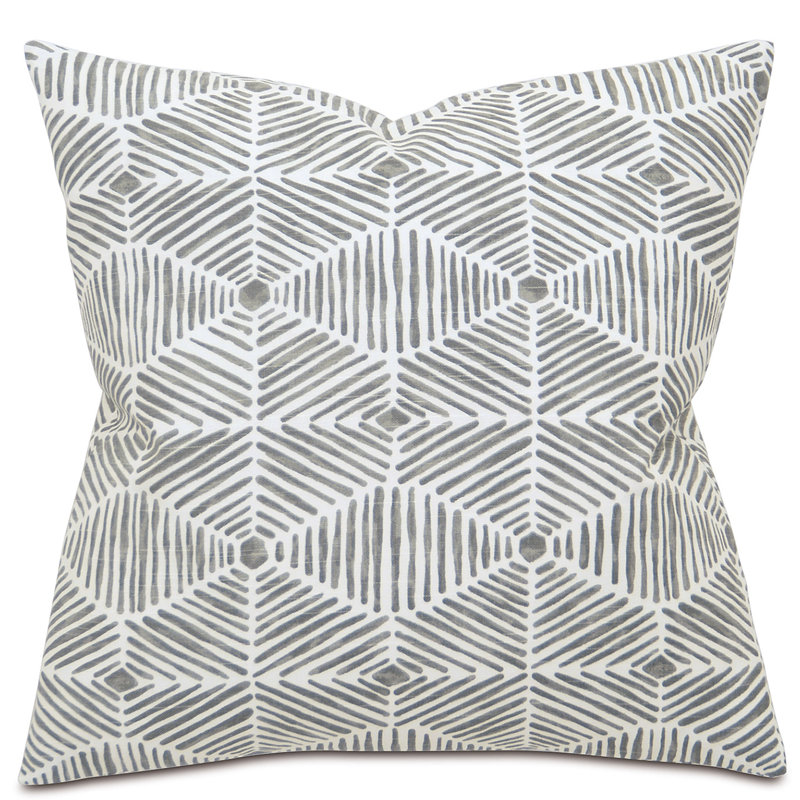 Bodie Square Pillow Cover & Insert, 20"H x 20"W x 6"D, Faux Down
