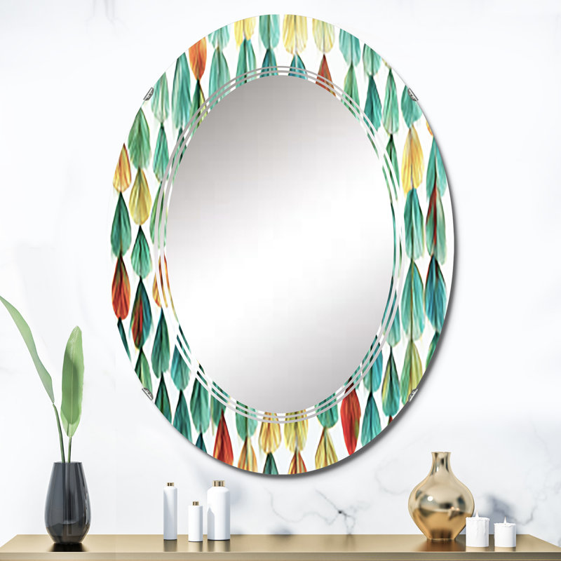 Dortmund - Miroir mural moderne ovale, 36 po x 24 po