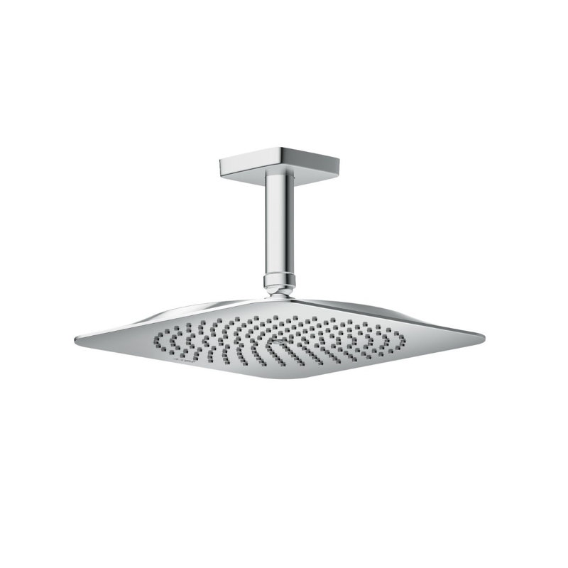 AXOR Citterio C Showerhead 270 Square 1-Jet Ceiling Connection, 2.5 GPM, Brushed Nickel