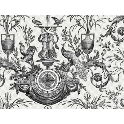 Avian Fountain Toile Toile,Weaves Roll